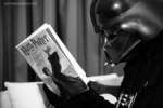 Darth Vader reading Harry Potter