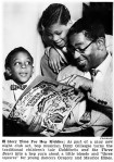 Dizzy Gillespie reads to a young Gregory Hines and his brother