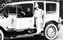 Anna Held being chauffeured around in her fabulous 1919 Packard