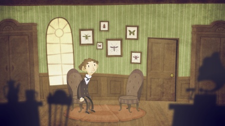Screenshot from The Franz Kafka Videogame for iOS, PC & Mac.