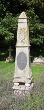 Ian Fleming's grave and memorial at Sevenhampton